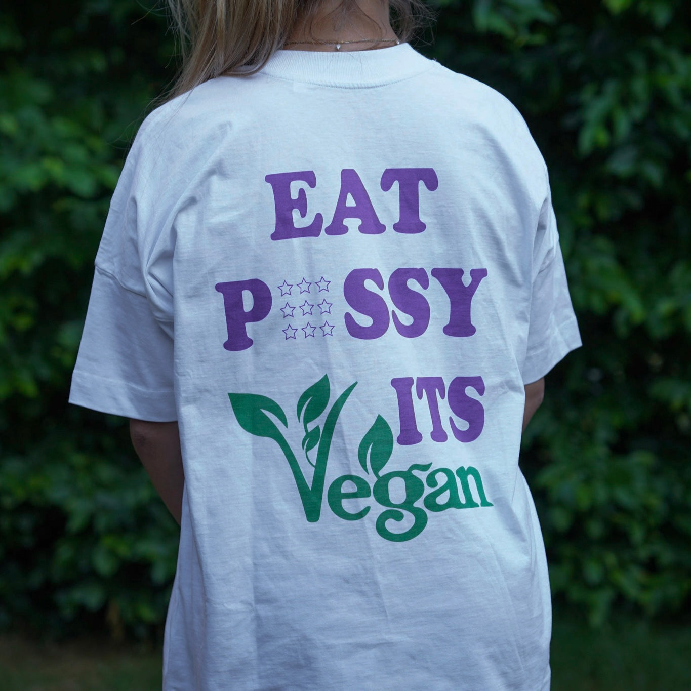 eat pussy its vegan oversize shirt 